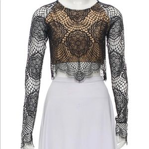 Lace crop top